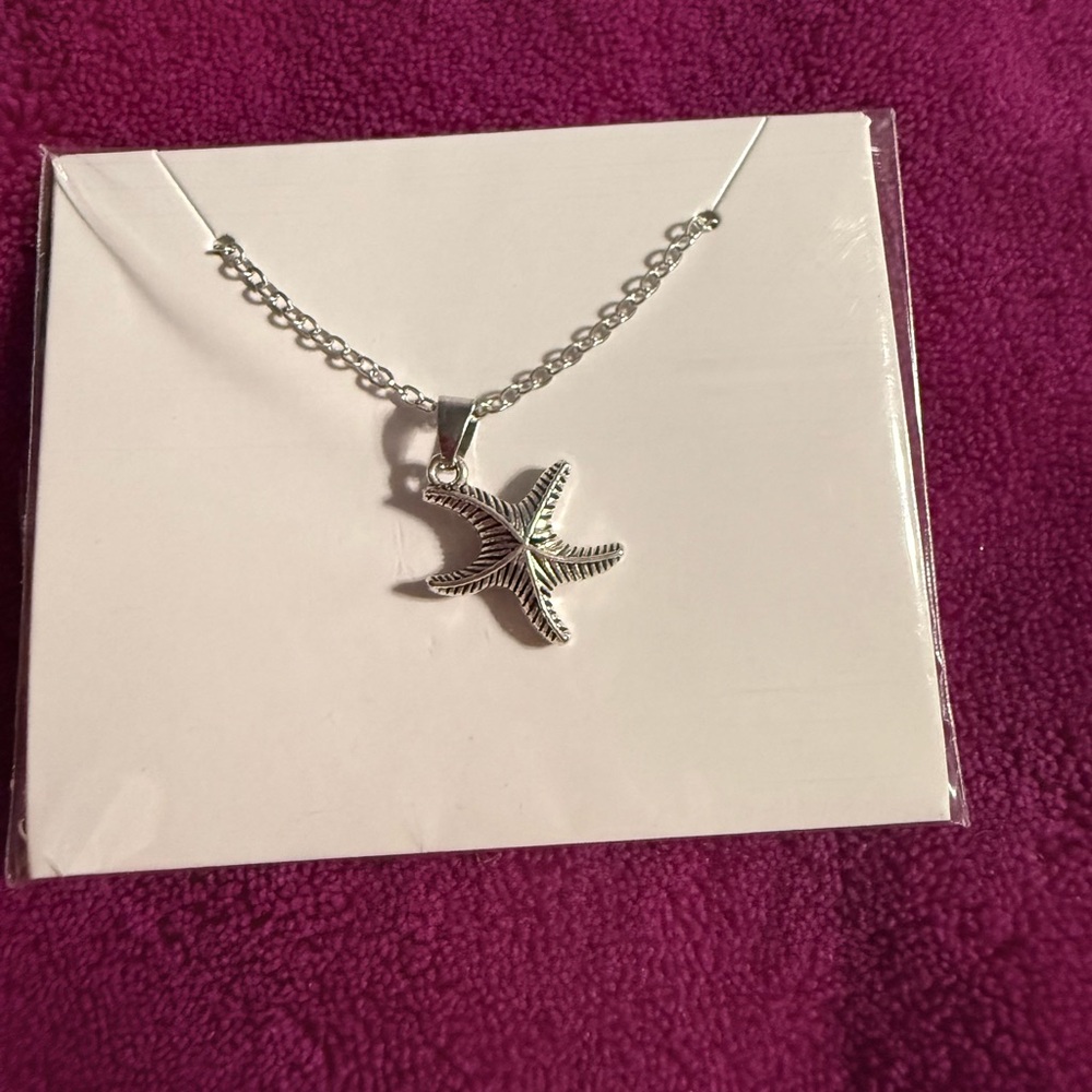 Effy Silver Starfish Pendant Necklace